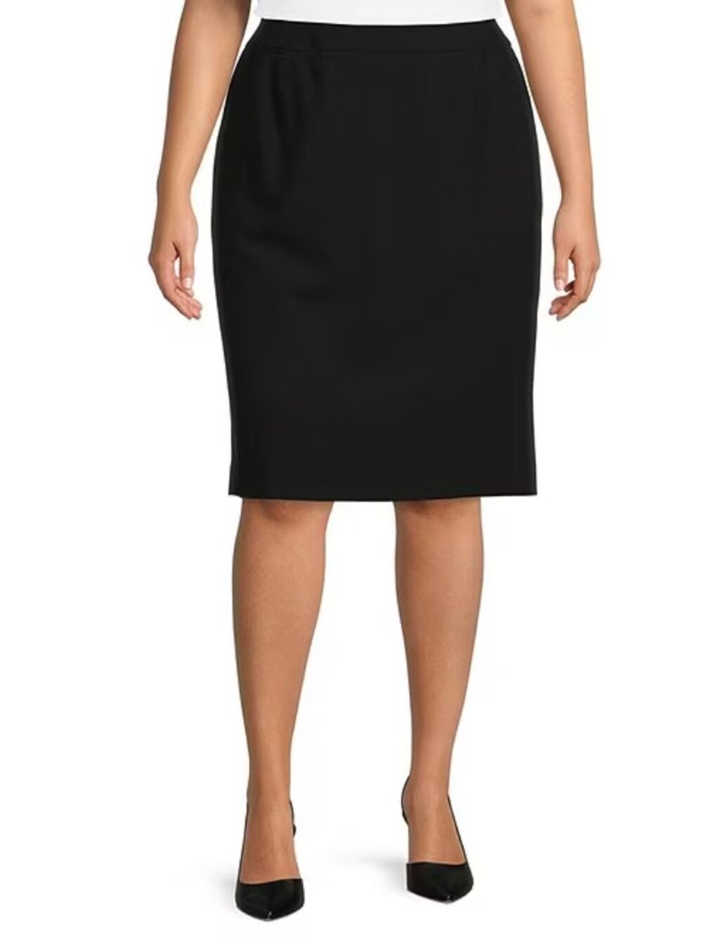 Calvin Klein Straight Fit Suit Skirt Women's Plus Size 22W Black Lined Office